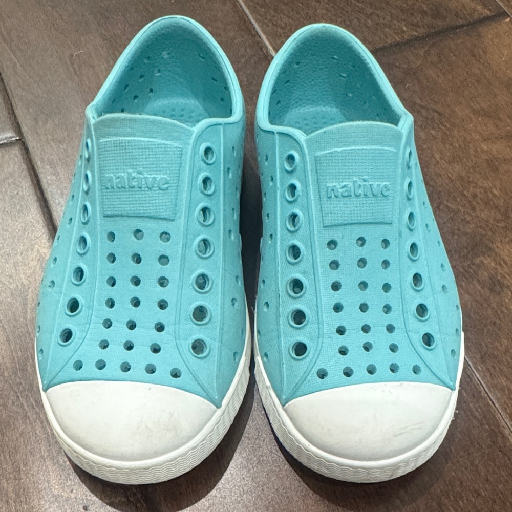Natives aqua color water shoes